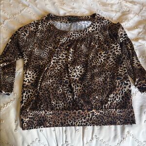 Leopard Print Women's Blouse